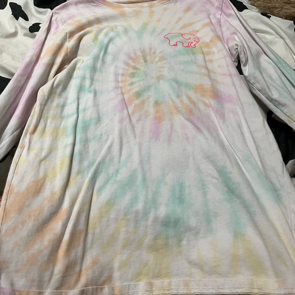 Tie Die Ivory Ella Long Sleeve